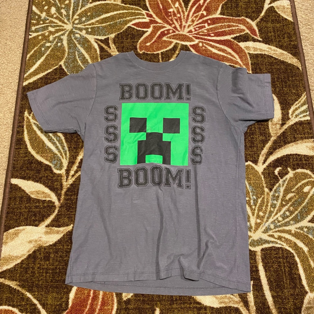 minecraft creeper boys shirt